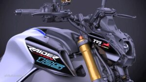 TVS Raider 125 Review में 124.8cc इंजन और साइड प्रोफाइल की झलक